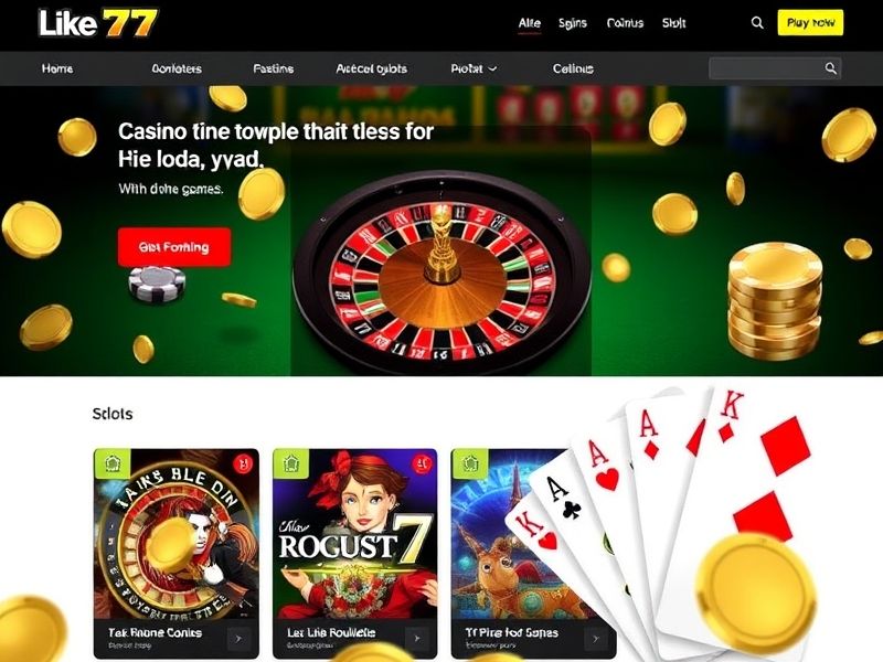 Welcome to like777.com, your premier online casino destination for high-quality gambling games, live dealer experiences, slot machines, poker, and exclusive bonuses. Play securely for real money and enjoy a wide variety of options for an immersive gaming session.